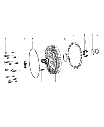 2011 Ram 5500 Oil Pump Serviceable Parts Diagram