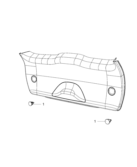 2021 Jeep Grand Cherokee Lamps, Interior Diagram 1