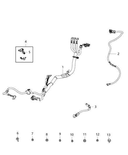 2020 Jeep Cherokee Battery Negative Wiring Diagram for 68287831AA