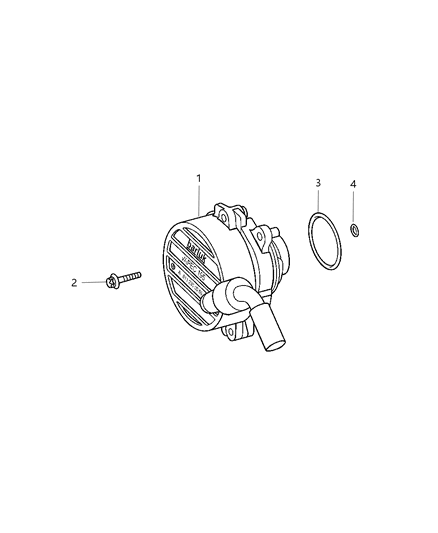 2006 Chrysler PT Cruiser Cover-Mounting Diagram for 5080131AA