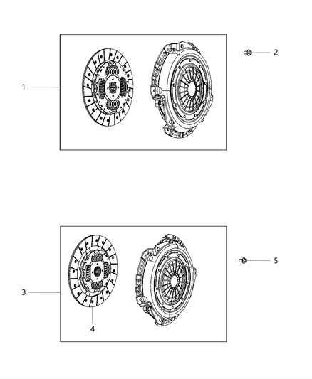 2016 Jeep Wrangler Clutch Assembly Diagram