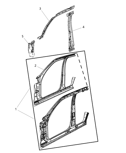 2012 Jeep Liberty Front Aperture Panel Diagram