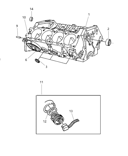 1999 Dodge Dakota Cylinder Block Diagram 3