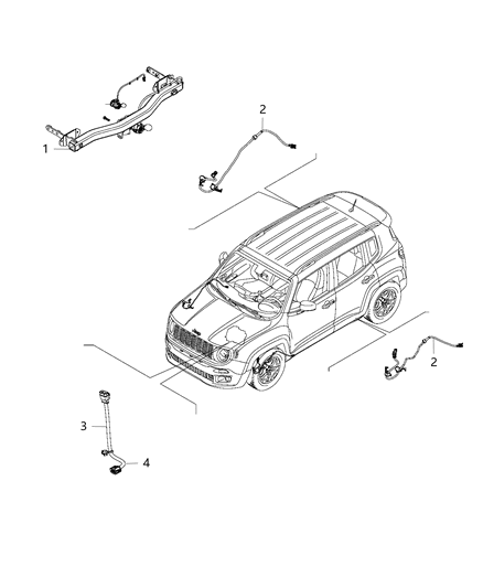 2018 Jeep Renegade Wiring-Jumper Diagram for 68273115AB