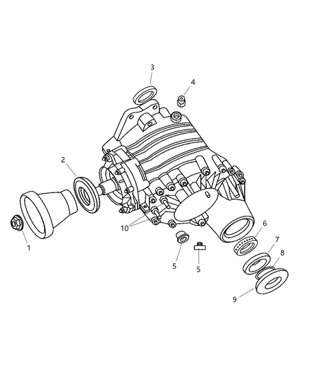 2004 Chrysler Pacifica Power Transfer Unit Service Parts Diagram