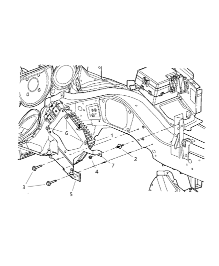 2003 Dodge Stratus Powertrain Control Module Diagram for 4896690AF