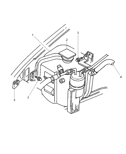 1998 Chrysler Sebring Convertible Coolant Reserve Tank Diagram