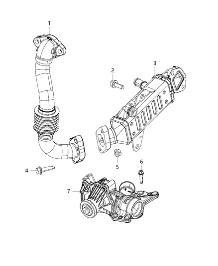 2021 Jeep Wrangler EGR Cooling Systems Diagram 1