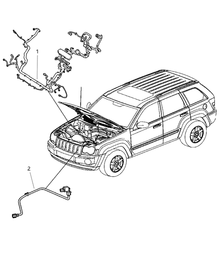 2010 Jeep Grand Cherokee Wiring-HEADLAMP To Dash Diagram for 5035690AC