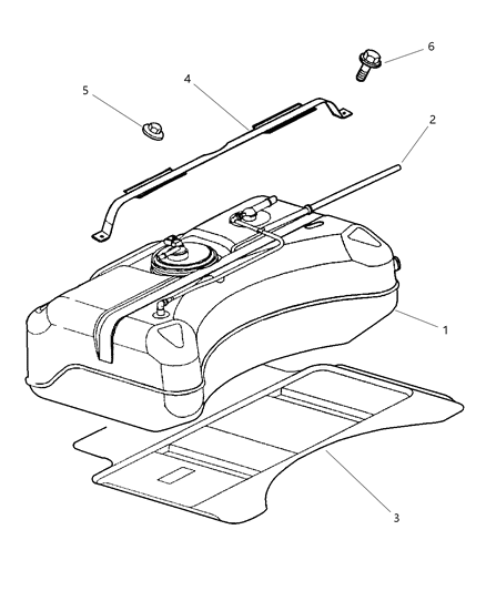 2002 Dodge Viper Shield-Fuel Tank Heat Diagram for 4848940AB