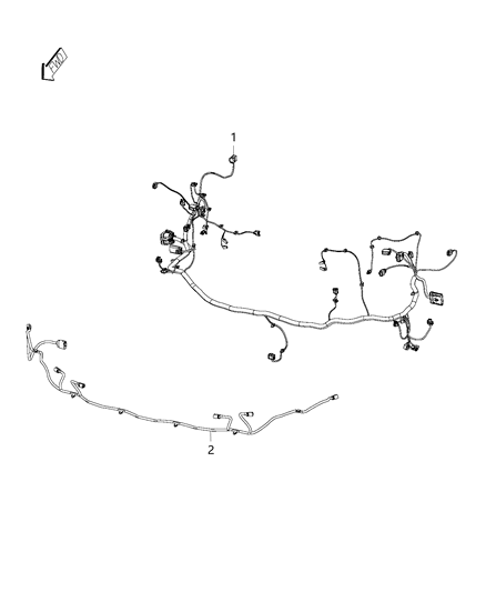 2014 Jeep Grand Cherokee Wiring-Front End Module Diagram for 68144852AD