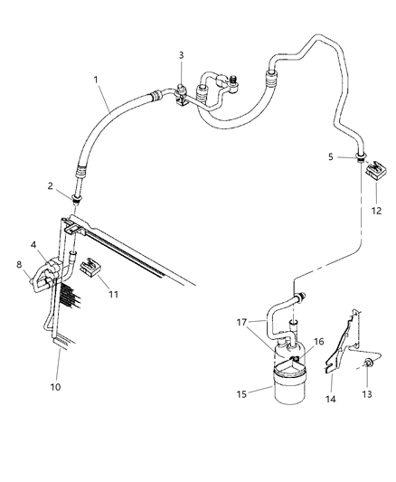 2000 Jeep Wrangler Plumbing - HEVAC Diagram 2