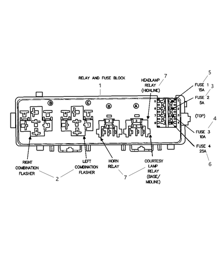 2003 Dodge Ram Van Flasher Diagram for 56049113AB