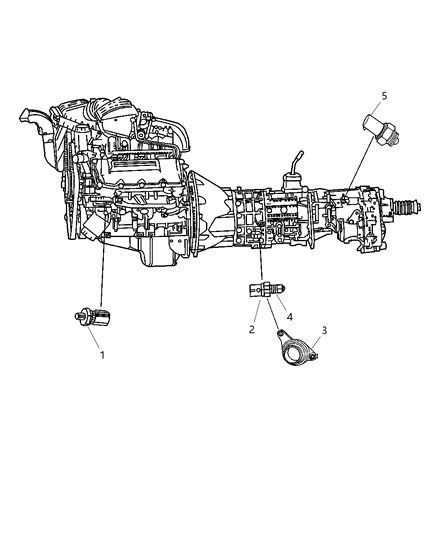 2007 Dodge Ram 3500 Switches - Drive Train Diagram