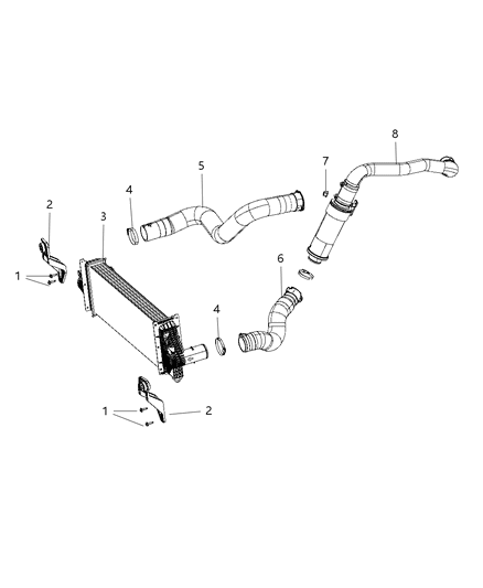 2018 Ram 1500 Duct-Charge Air Cooler Diagram for 68259699AB