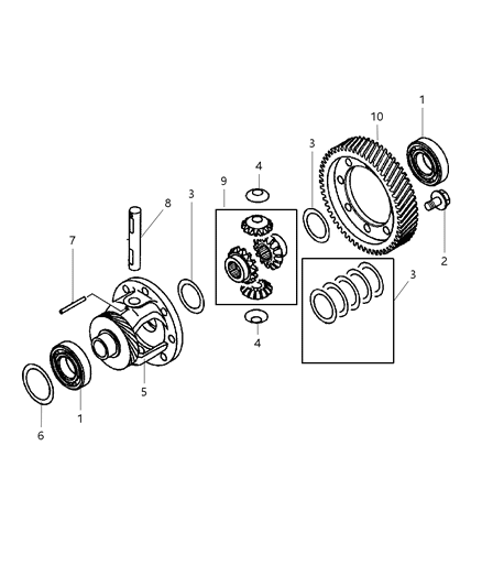 2001 Chrysler Sebring Differential Diagram