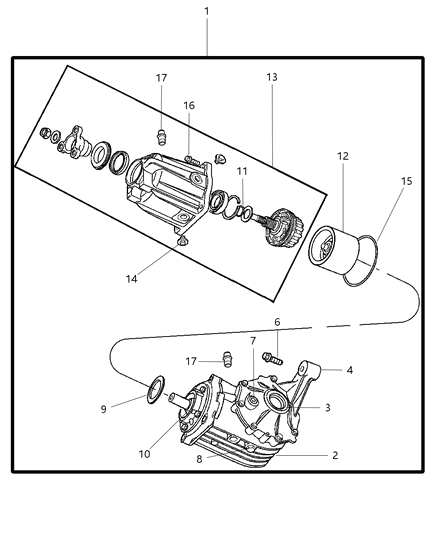 2004 Chrysler Pacifica Drain Plug Diagram for 5134970AA