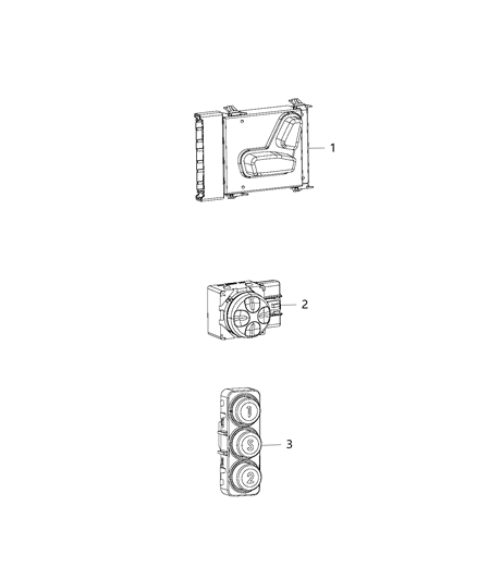 2017 Chrysler 200 Switches - Seats Diagram