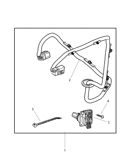 2000 Jeep Grand Cherokee Wiring Package - Trailer Tow Diagram