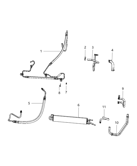 2008 Jeep Grand Cherokee Power Steering Hose Diagram