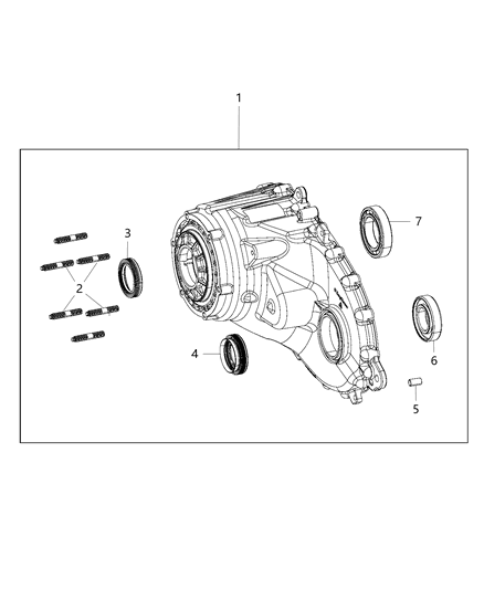 2020 Ram 1500 Front Case Half Diagram for 68402336AA