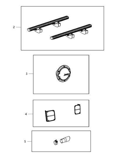 2012 Jeep Wrangler Exhaust-TAILPIPE Diagram for 82208439AB