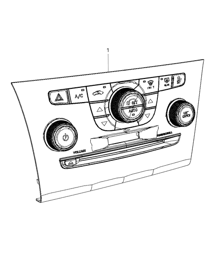 2013 Chrysler 300 Switches - Heating & A/C Diagram