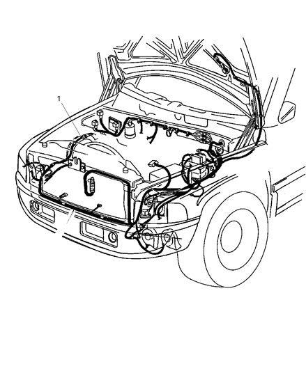 2006 Dodge Ram 2500 Wiring-HEADLAMP To Dash Diagram for 56051334AD