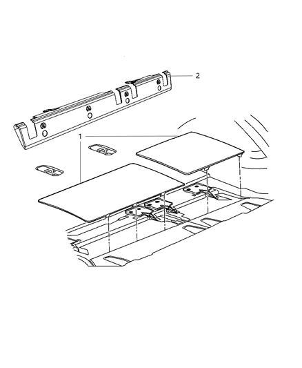 2009 Dodge Grand Caravan Carpet Covers Diagram