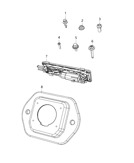 2020 Ram 2500 TAILGATE Wiring Diagram for 68415000AA