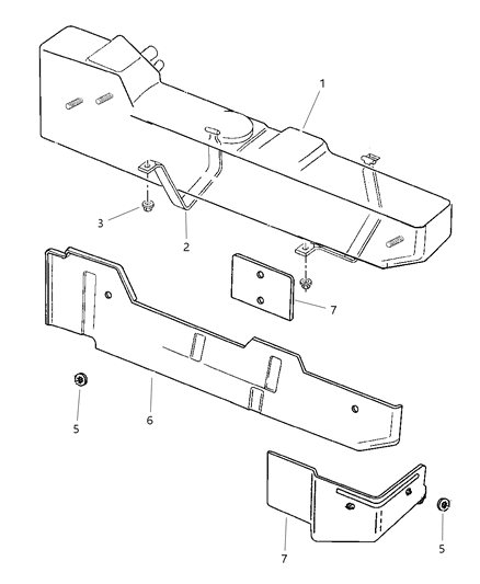 1999 Dodge Ram 2500 Regular Cab Fuel Tank Diagram