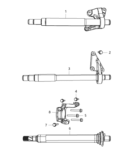 2013 Dodge Journey Shafts , Intermediate Diagram 2