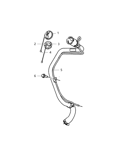 2011 Dodge Caliber Fuel Filler Tube Diagram