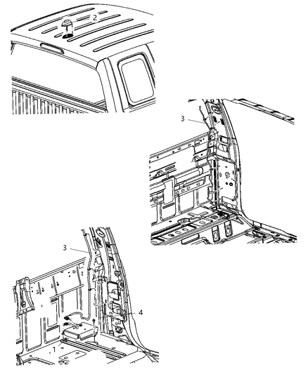 2008 Dodge Dakota Cable-Satellite Radio Diagram for 5064468AE