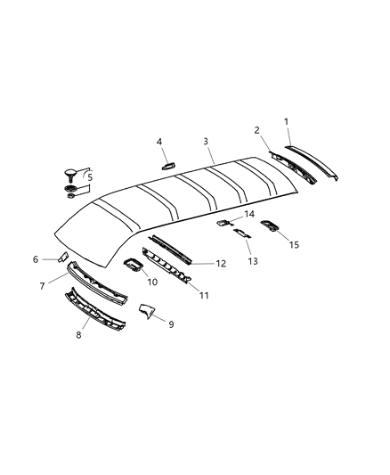 2008 Dodge Sprinter 2500 Cover Diagram for 68033263AA