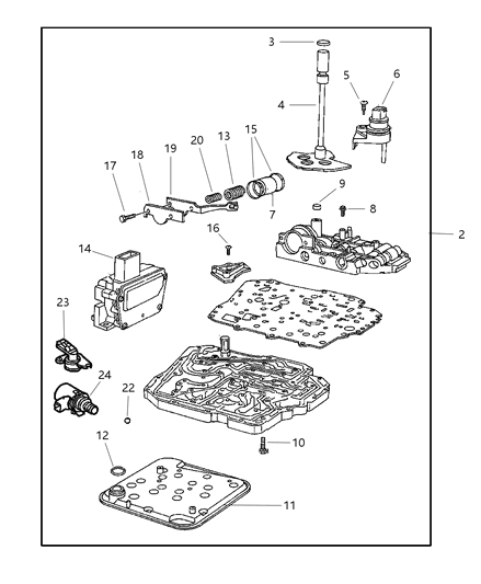 2007 Dodge Grand Caravan Valve Body Diagram 1