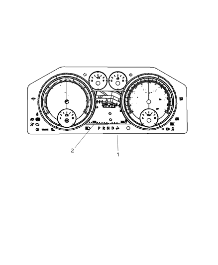 2009 Dodge Ram 1500 Cluster-Instrument Panel Diagram for 5172204AG