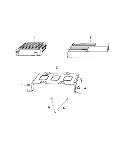 2019 Ram 1500 Amplifier Diagram for 68369632AG