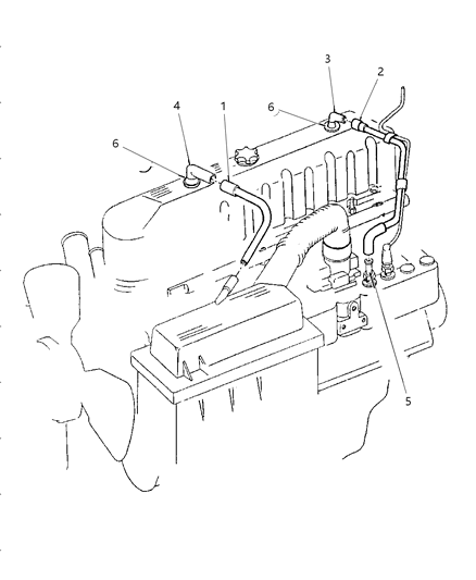 Crankcase Ventilation - 2002 Jeep Wrangler