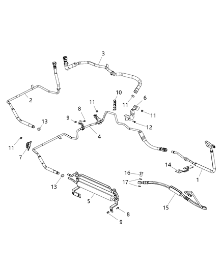 2015 Ram ProMaster 3500 Power Steering Hoses Diagram 2