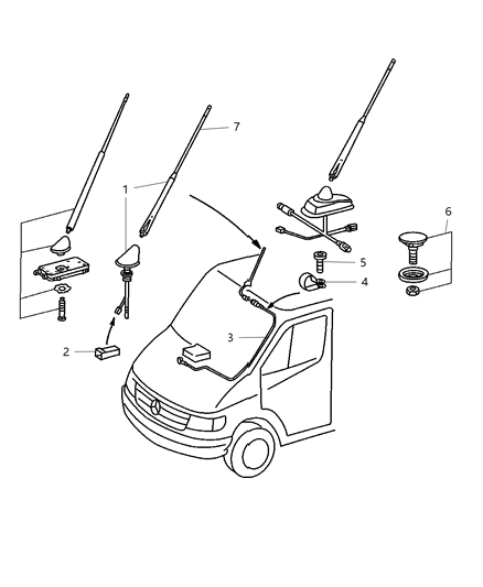 2006 Dodge Sprinter 3500 Antenna Diagram