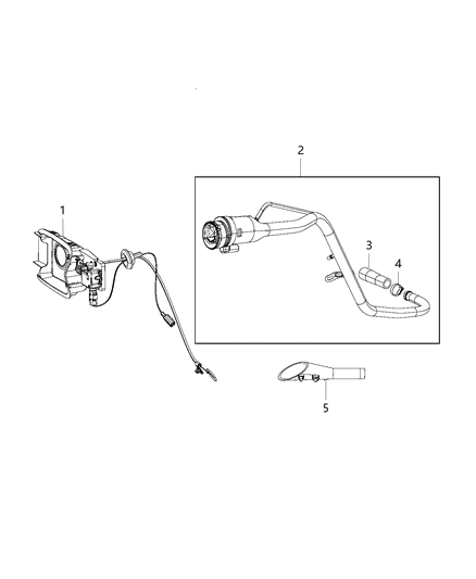 2018 Dodge Charger Housing-Fuel Filler Diagram for 68037875AE