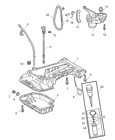 2004 Chrysler Crossfire Screw Diagram for 5073684AA