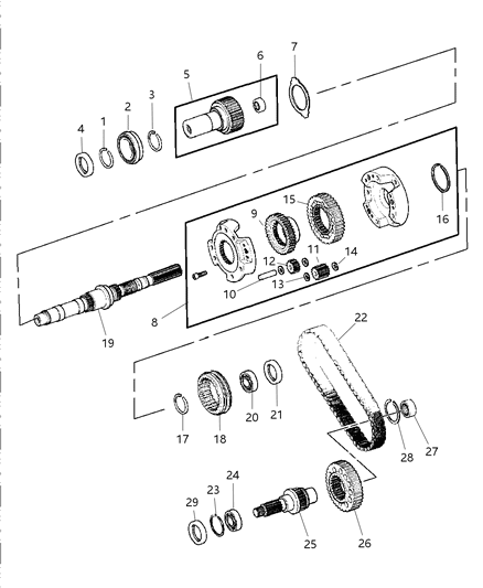 2004 Dodge Durango Gear Train Diagram 1