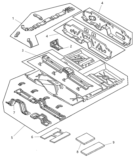 2002 Dodge Neon Floor Pan Diagram