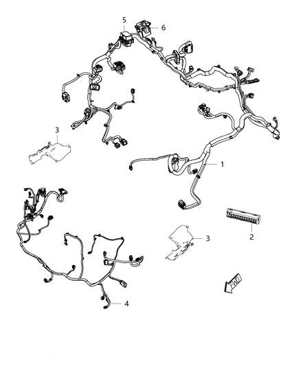 2015 Dodge Durango Wiring-HEADLAMP To Dash Diagram for 68231691AC