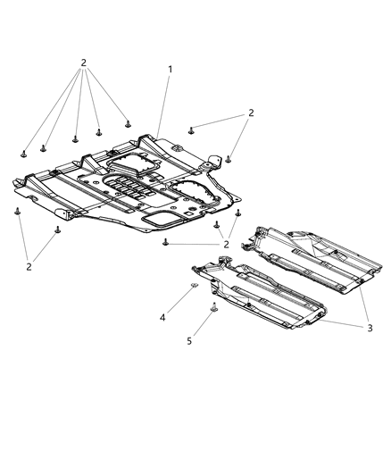 2012 Dodge Dart Belly Pan Diagram