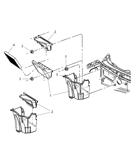 2009 Dodge Charger Filter-Cabin Air Diagram for 4596501AC