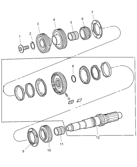 2006 Jeep Liberty Countershaft Diagram