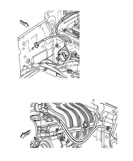 2004 Jeep Liberty Cable-Accelerator Diagram for 53013137AB